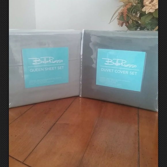 Bella Russo Bedding Queen Sheet Set Duvet Cover Set New Poshmark